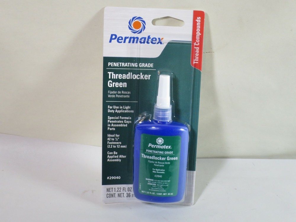 Permatex 29040 Penetrating Grade Threadlocker Green, 36 ml