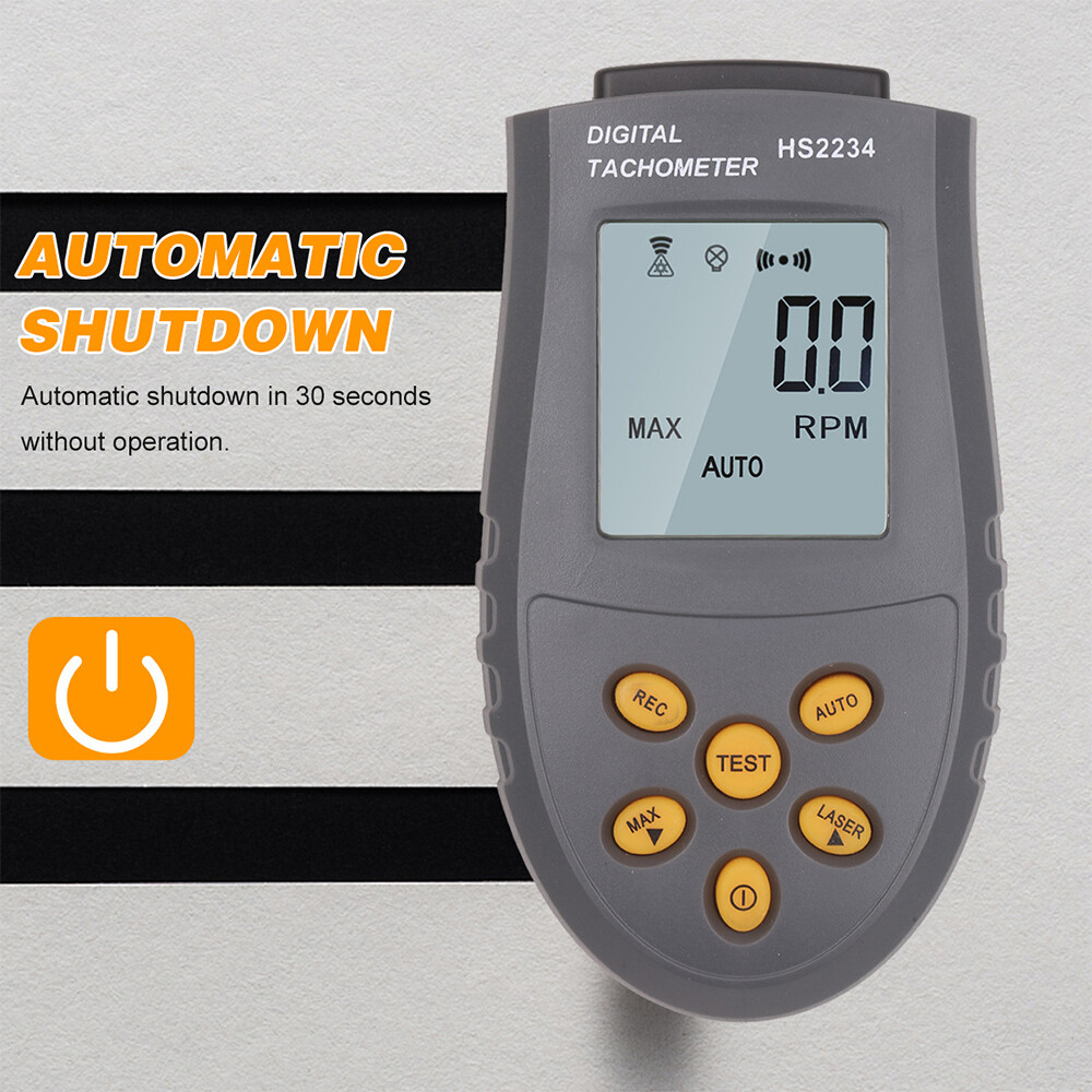 HS2234 Tachometer NonContact Digital Display Speedometer Digital Tachometer