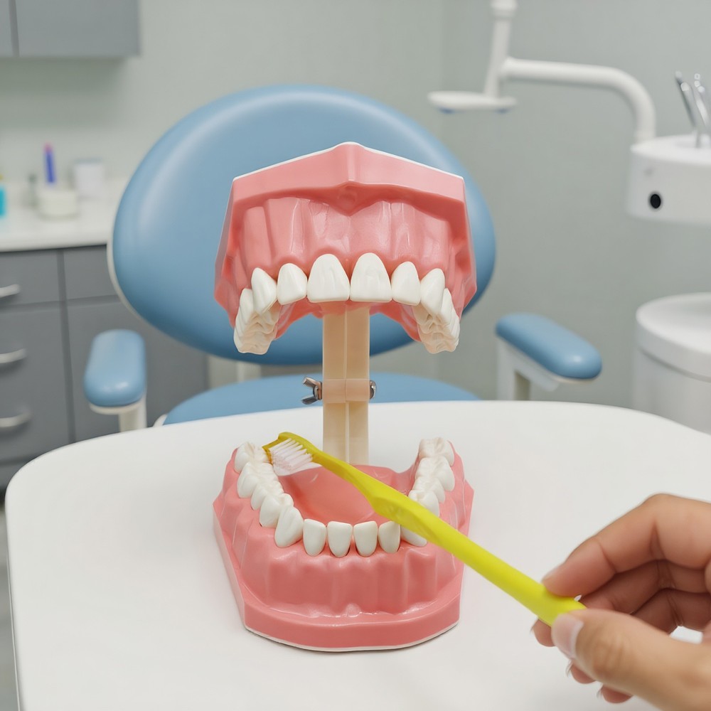 Interactive Tooth Brushing Model for Educational Training with Toothbrush