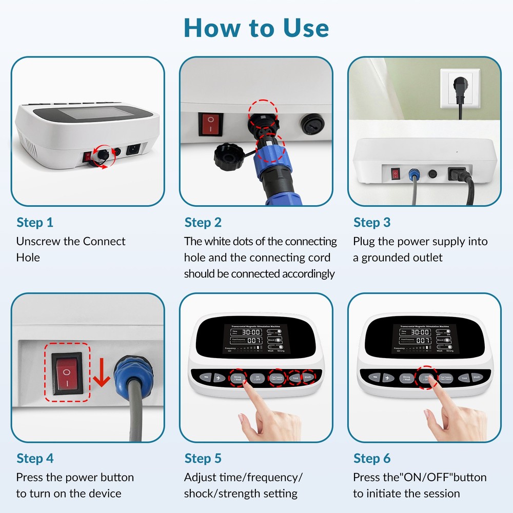 rTMS Transcranial Magnetic Machine for Stroke Depression, OCD & Neurological