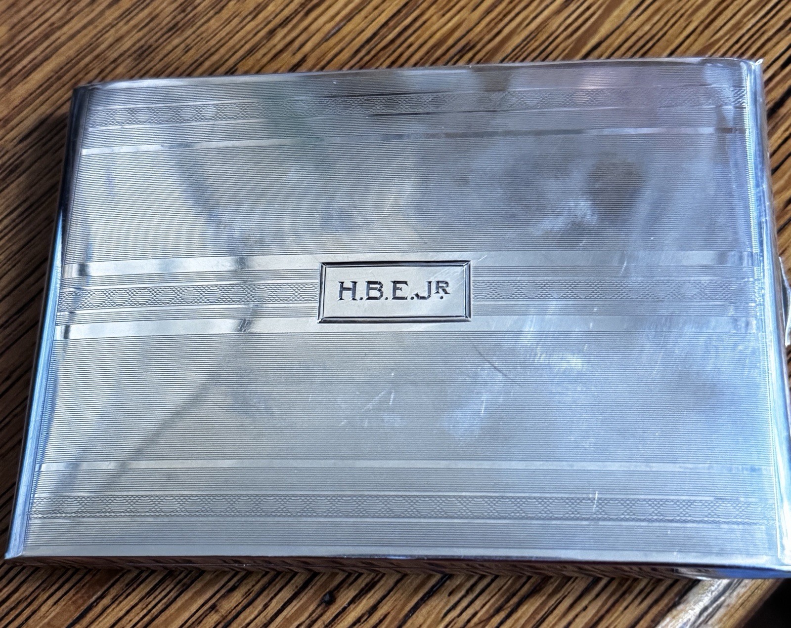 International Sterling Silver Pocket Cigarette Case 4.25 X 3.25. 130 Grams