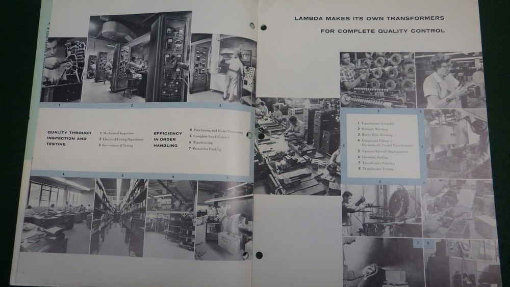 Vintage Electronics Lambda Power Supply Catalog #59