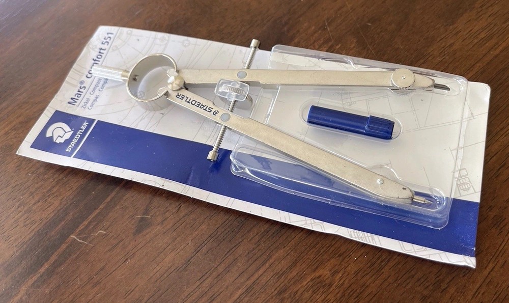 Staedtler Mars Comfort 551 Precision Compass Drawing Tool Complete