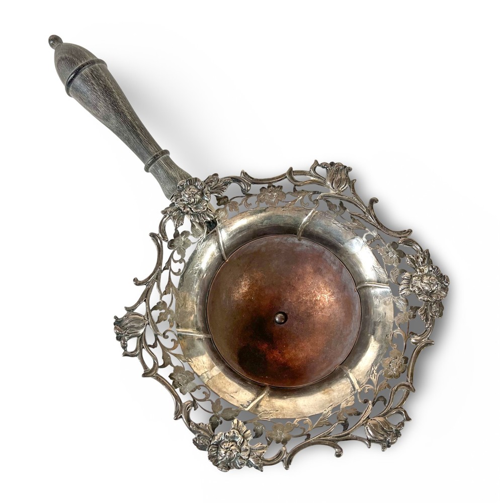 19th Century Dutch Silver footed Brazier with copper lining