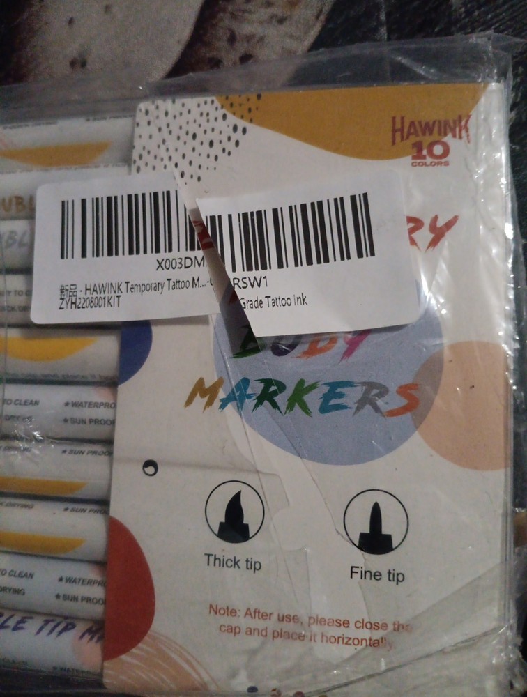 Hawink Temperary Tatoo Ink Set