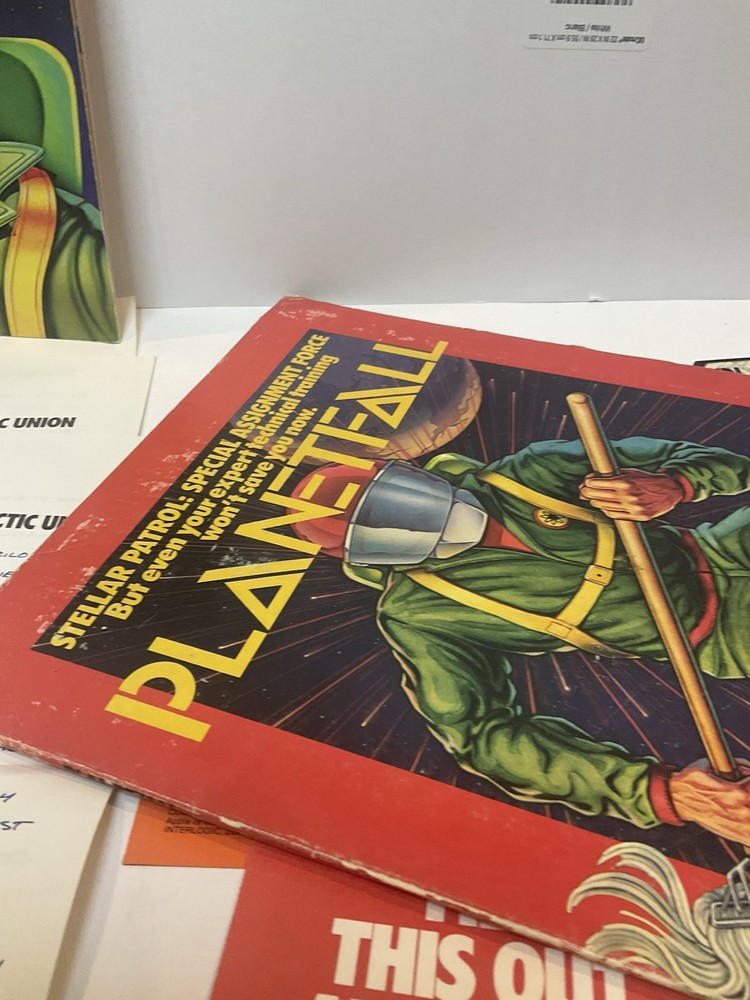 Vintage Apple II Software Game Infocom PLANETFALL Folio
