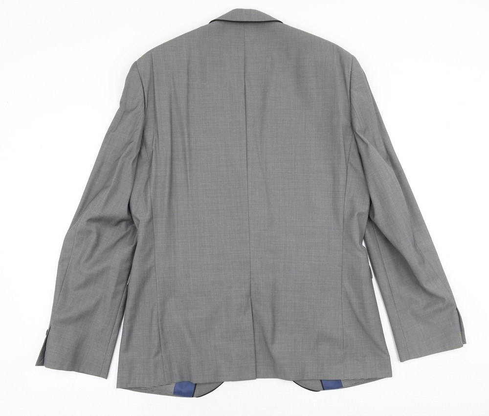 NEXT Mens Grey Wool Blend Blazer Size 40 Reg