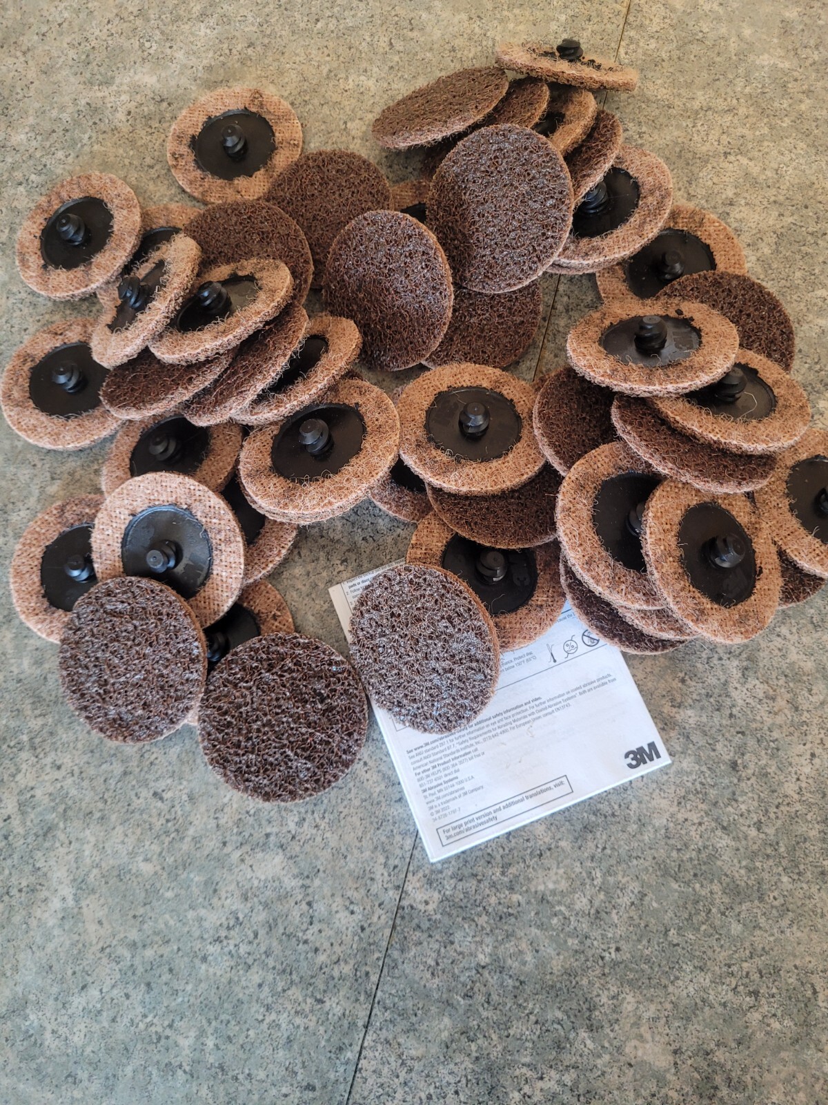 50Pc 3M 07480 2" Medium Roloc Scotch Pads Roloc Surface Sanding Disc USA