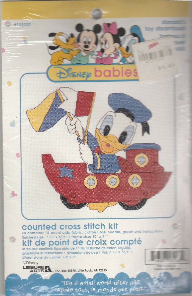 DISNEY BABIES - COUNTED CROSS STITCH KIT - DONALD DUCK