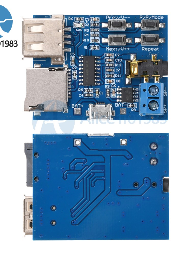 TF Card U Disk MP3 Format Decoder Board Aamplifier Decoding Audio Player Module