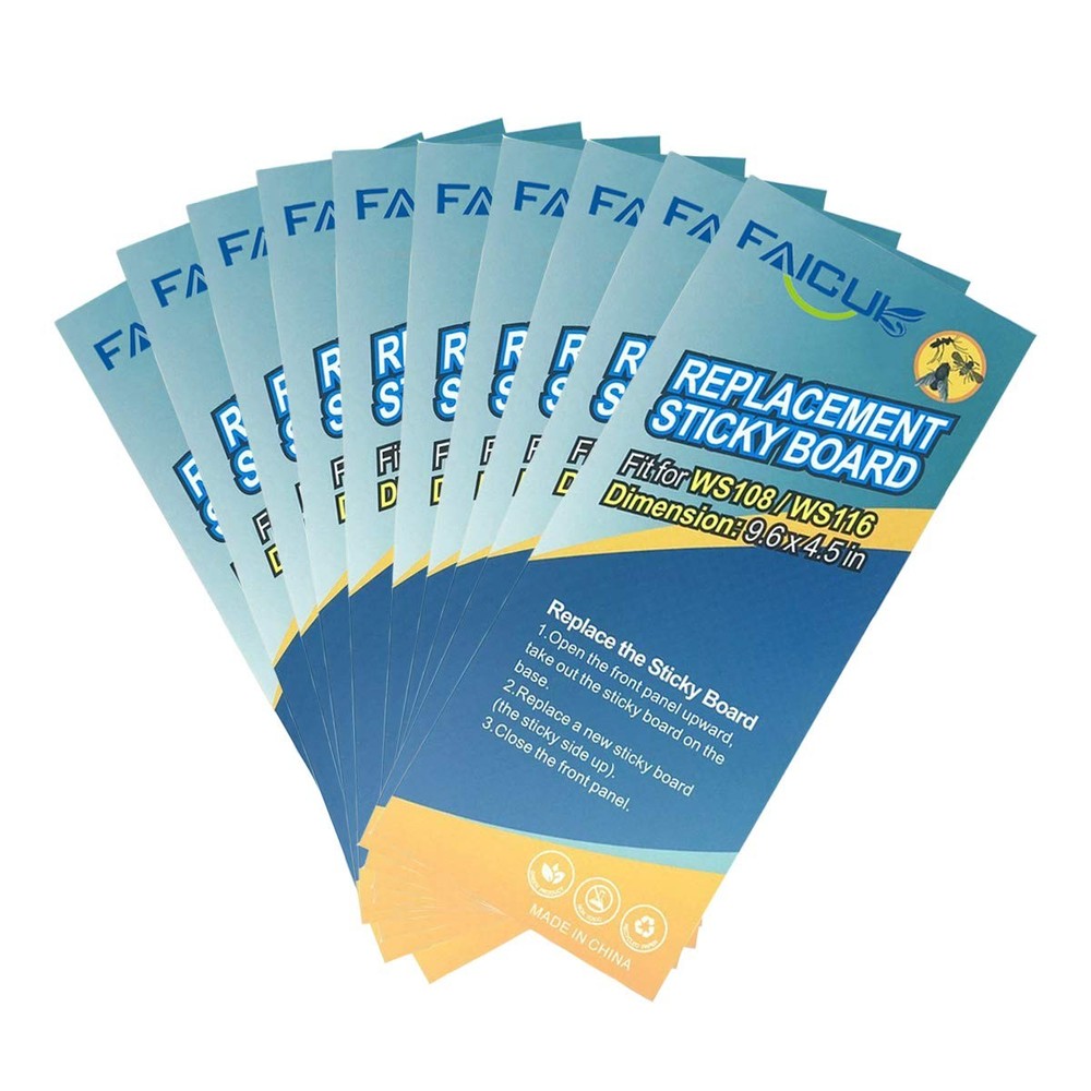 10 PCS Replacement Glue Board For WS108 Wall Sconce Fly Light Trap Refill