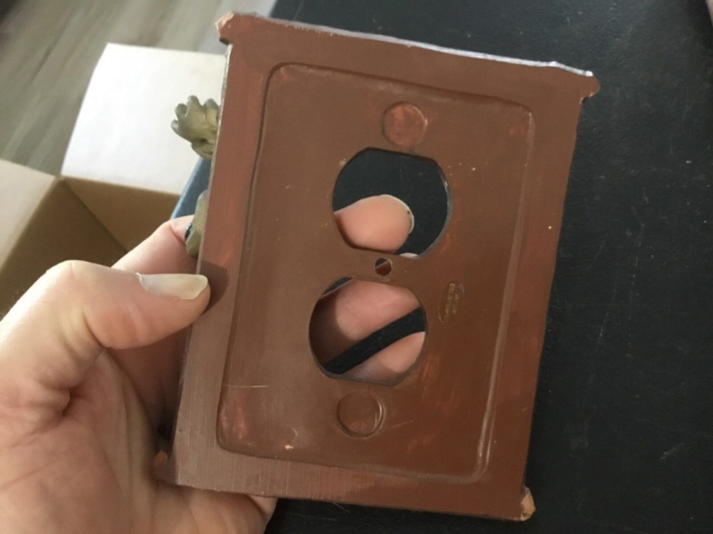 Decorative Moose Single Electric Outlet Cover