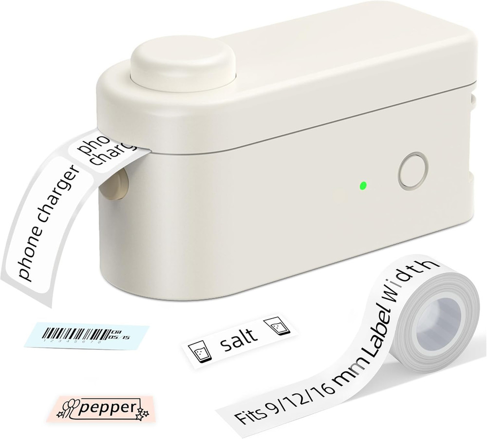 L1 Label Maker Machine with Tape - Portable & Rechargeable Label Makers Compatib