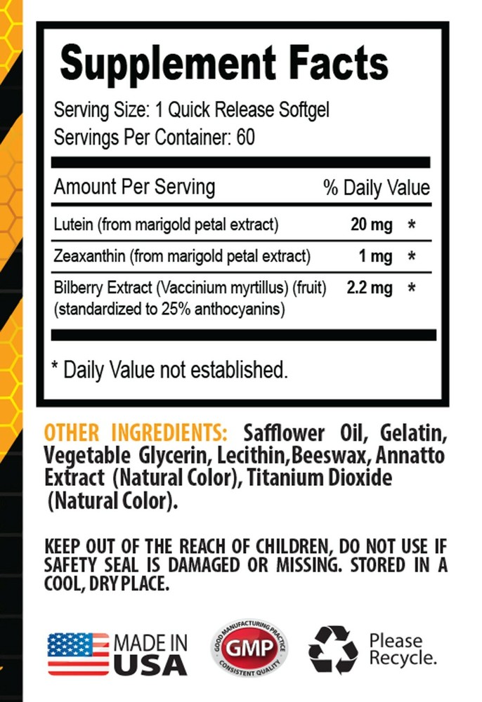 VISION SUPPLEMENT - vision clarity - eye support 3 B