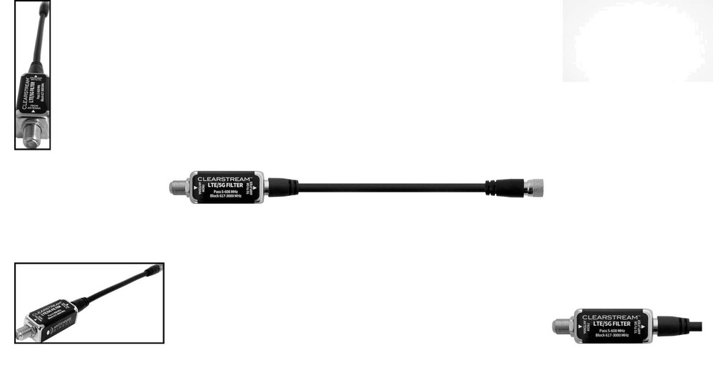 Uninterrupted Digital HDTV Reception - ClearStream 5G LTE Filter for Antennas