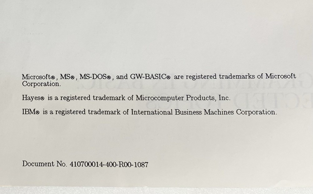 Microsoft QuickBASIC 4.0 Manual, Programming in BASIC: Selected Topics - 1987