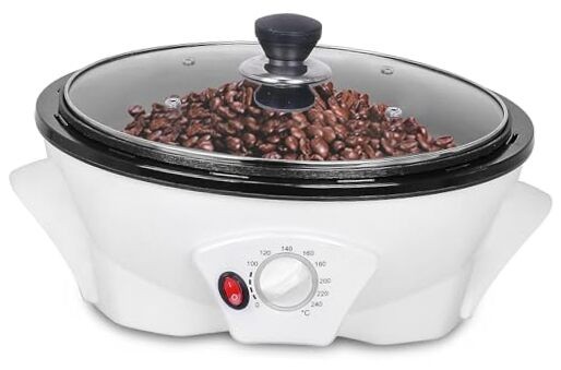 Electric Coffee Bean Roaster for Home Use 1.1lb Capacity Temperature medium
