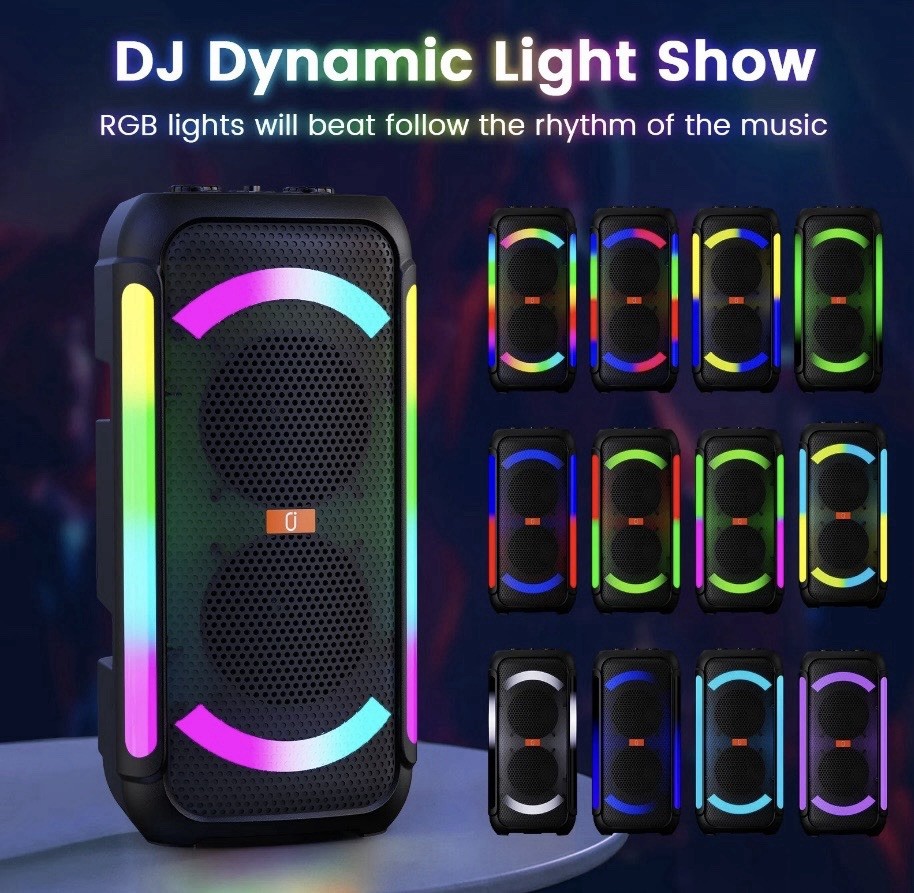 Portal Party Speaker With 2 Microphones