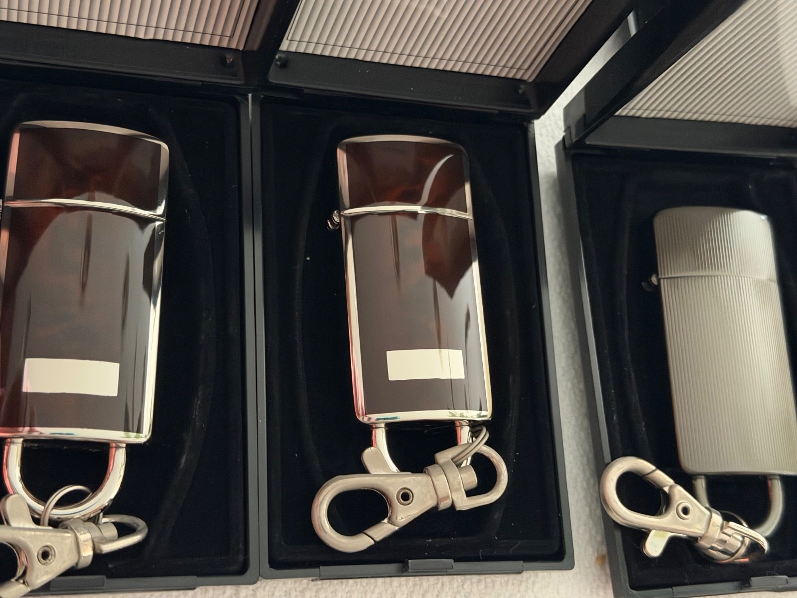 Brand New NOS Sarome Cigarette Cigar Lighter Lot Tobacciana Clip Chain Lot 12