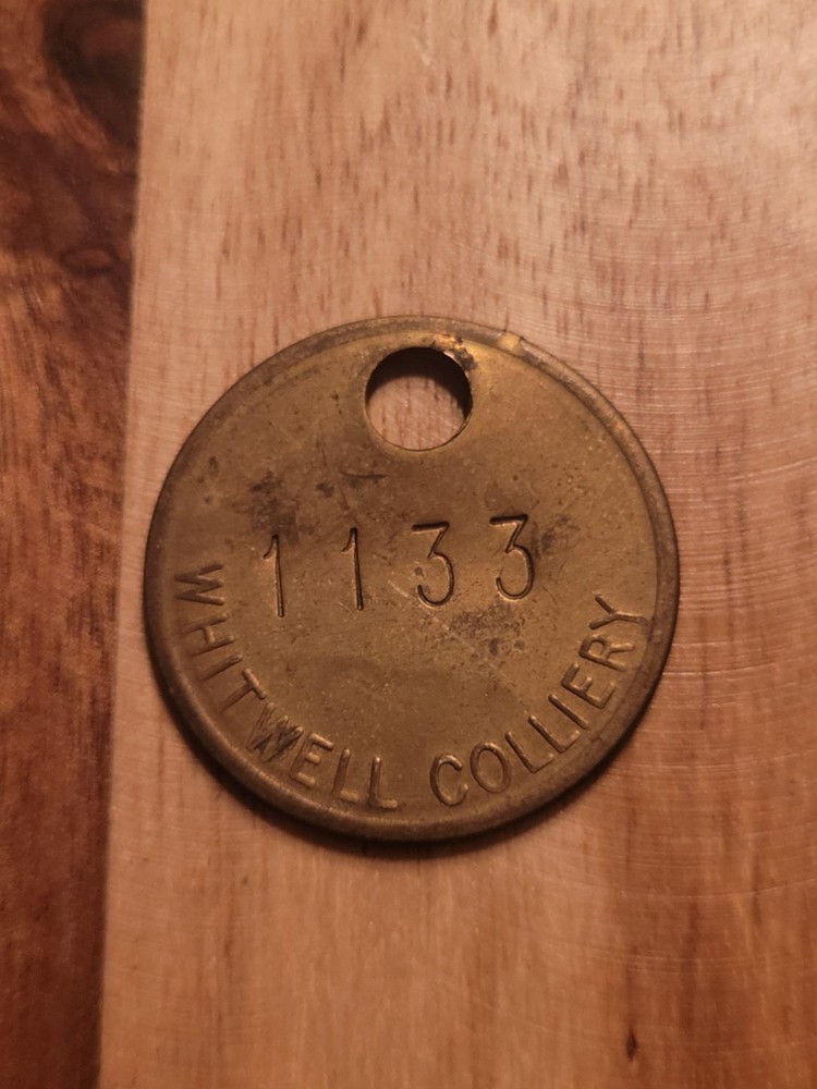 WHITWELL   COLLIERY MINERS PIT CHECK. Mining Membrobilia  Coal Mining