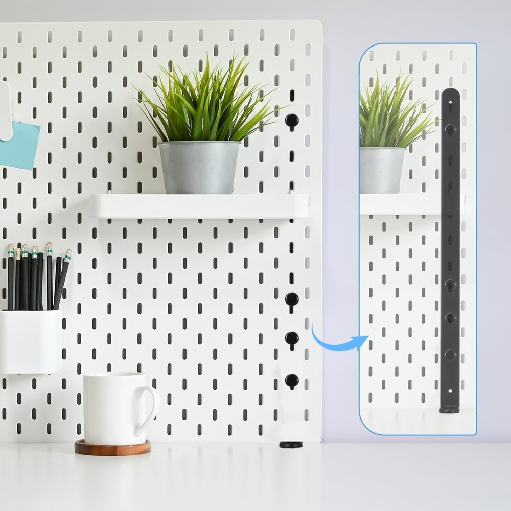 2 PCS Desk Clamp Fixing Bracket C Metal Pegboard Mount For Home Office Work