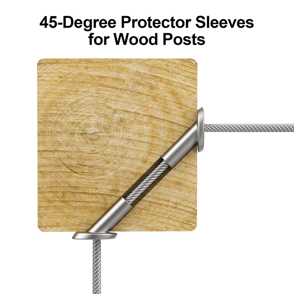 40 Pack 45 Degree 1/8" Angle Beveled Protector Sleeves Wood Post Protector 1/8"