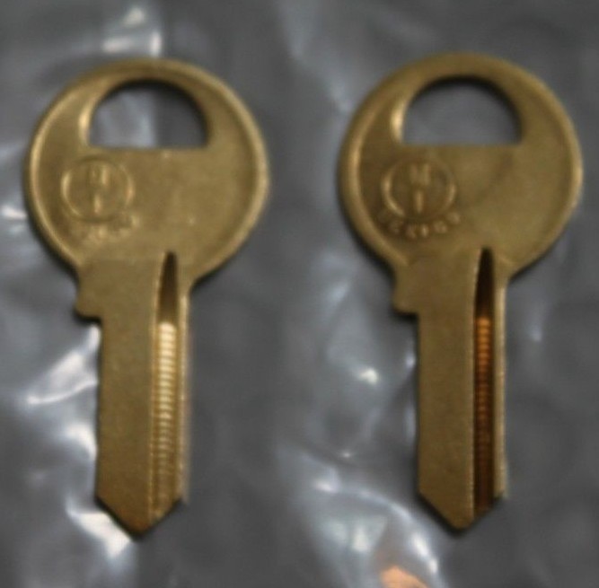 2251-2500 2-New Replacement Keys Master Padlock Lock Cut To Key Code: 2251-2500