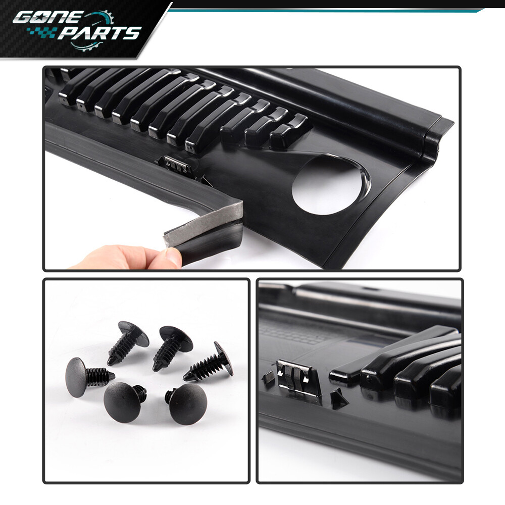 Windshield Wiper Cowl Vent Grille Panel Hood Fit For 1999-2004 Ford Mustang