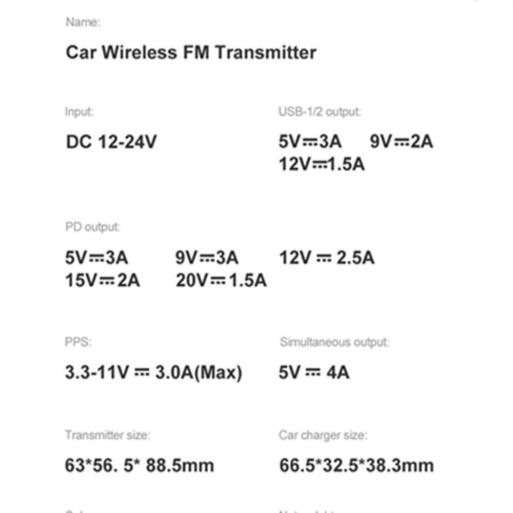 Bluetooth FM Transmitter Car Radio Player MP3 Adapter Modulator Kit 2USB Charger