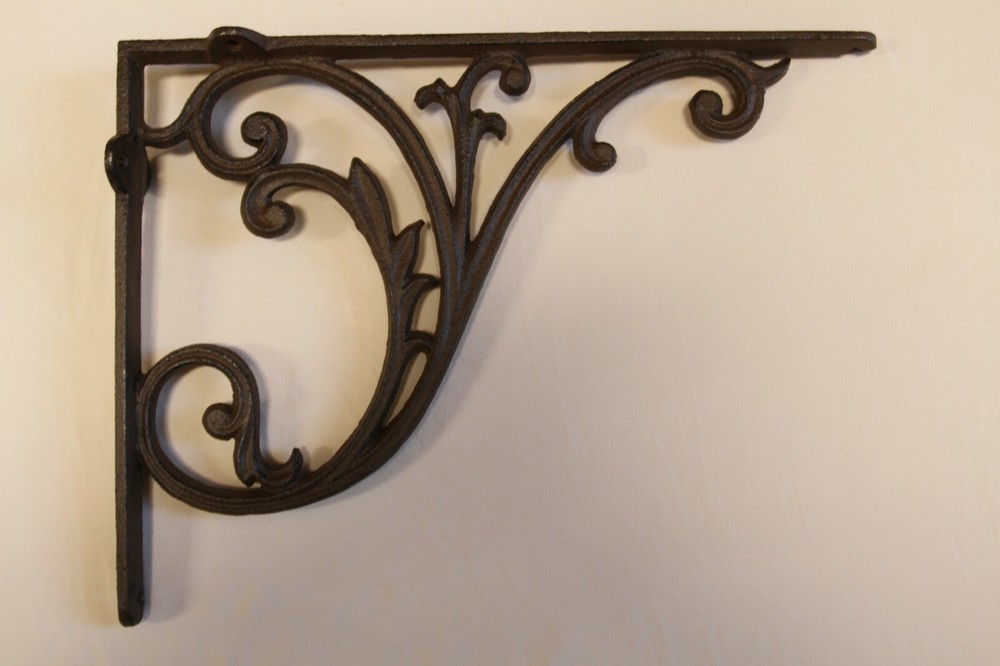 Elegant Mailbox Post Project Corbel / Solid Cast Iron, 16 inch, B-85