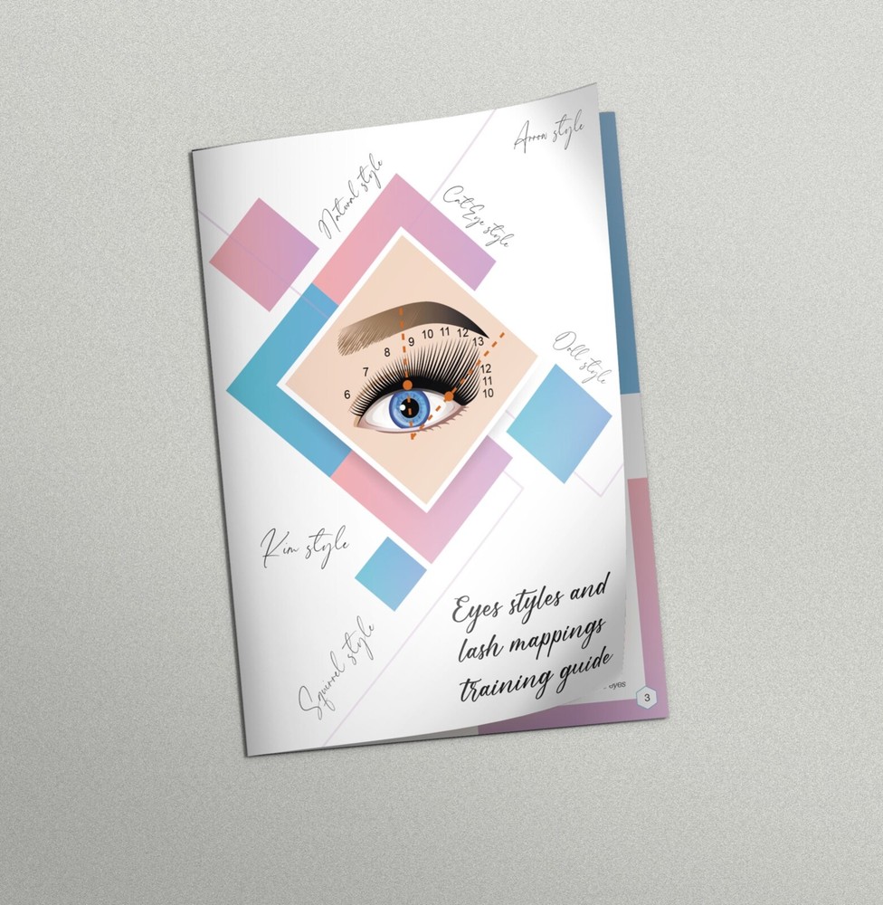 Lash Mappings, Eyelashes Extension Training Manual, Lash Practiсe Guide, PDF