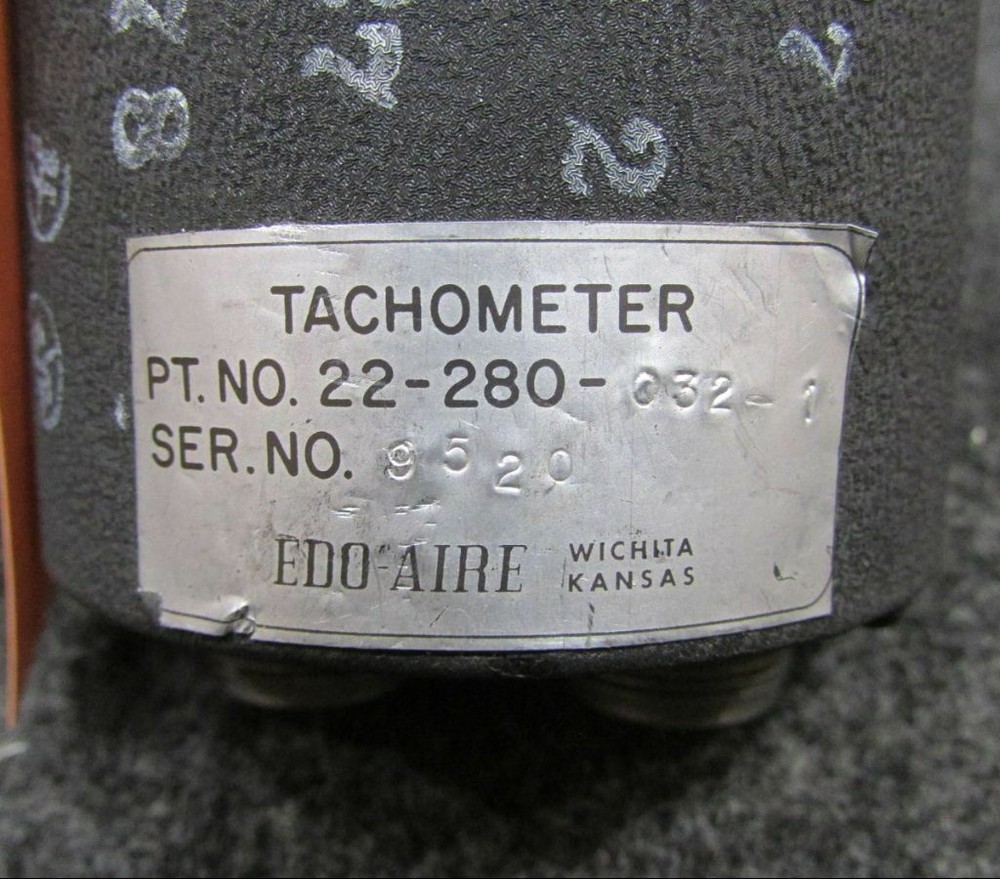 22-280-052-1 EDO-AIRE Tachometer Indicator