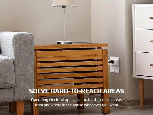 DEWENWILS Remote Control Outlet, Indoor Wireless Remote Outlet Switch 5 Outlets