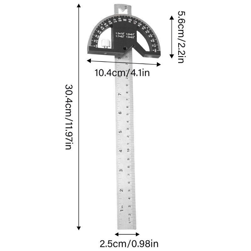 Angles Protractor Square Finder, Adjustable Constructions Protractors Carpenter