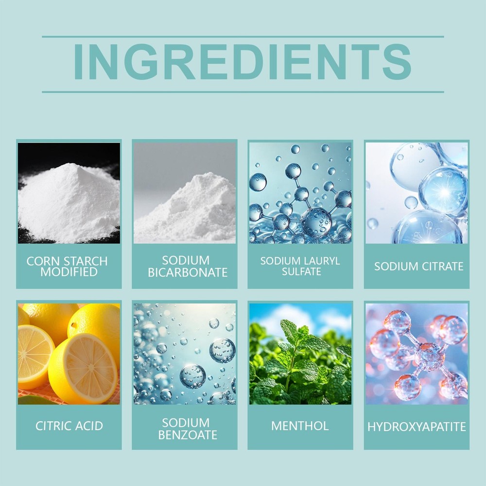 Toothpaste Tabs 30 Pieces Brightening Deep Cleaning Tooth