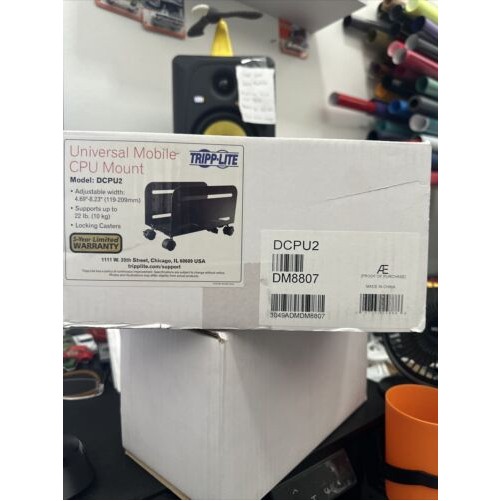 Eaton DCPU2 CPU MOUNT FOR COMPUTER TOWERS UNDER-DESK WIDTH HEIGHT ADJUSTABLE