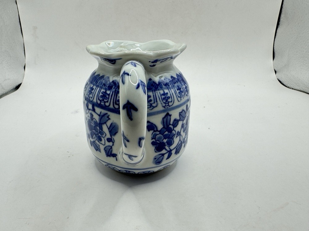 Bintage Beautiful Blue & White Decorative Pitcher