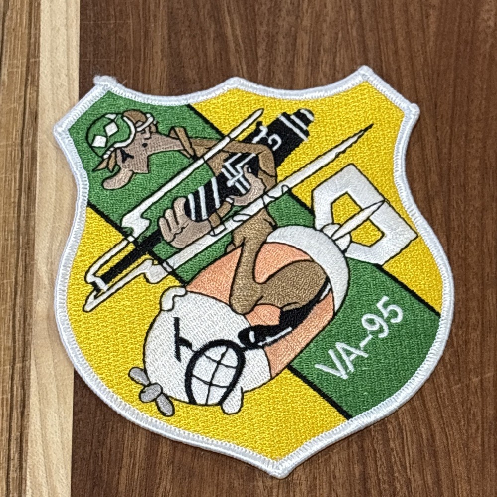 5" NAVY VA-95 ATTACK SQUADRON EMBROIDERED PATCH Jacket Patch