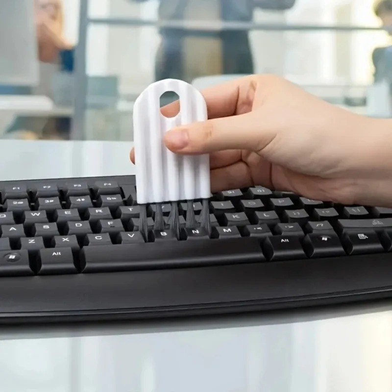 2Pcs Keyboard Brushes Multi-Function Computer Cleaning Brushes Soft Brush Corner
