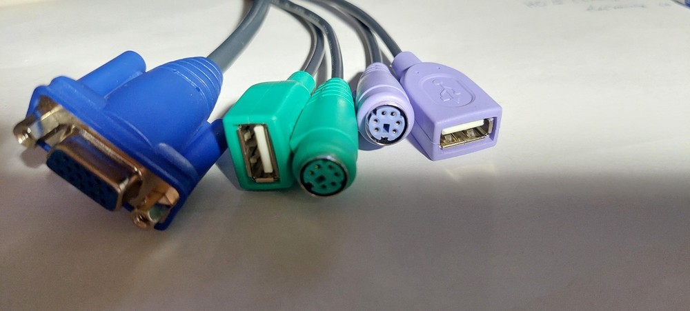 KVM Console Cable 18 pin SPHD VGA PS/2 USB