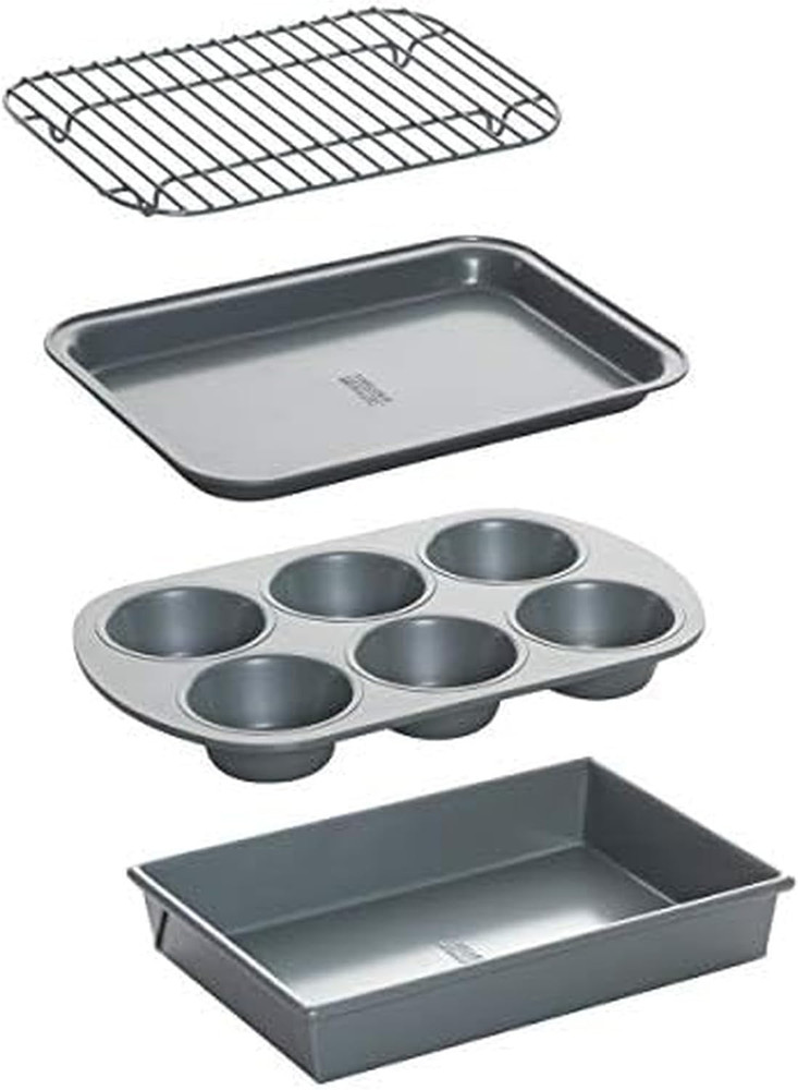 Professional 4-Piece Non-Stick Toaster Oven Set