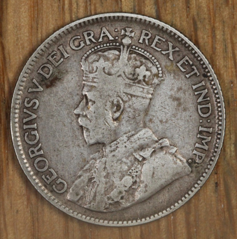 1936 DOT Canada - Silver - 25 Cent - KM 24a - VF Very Fine