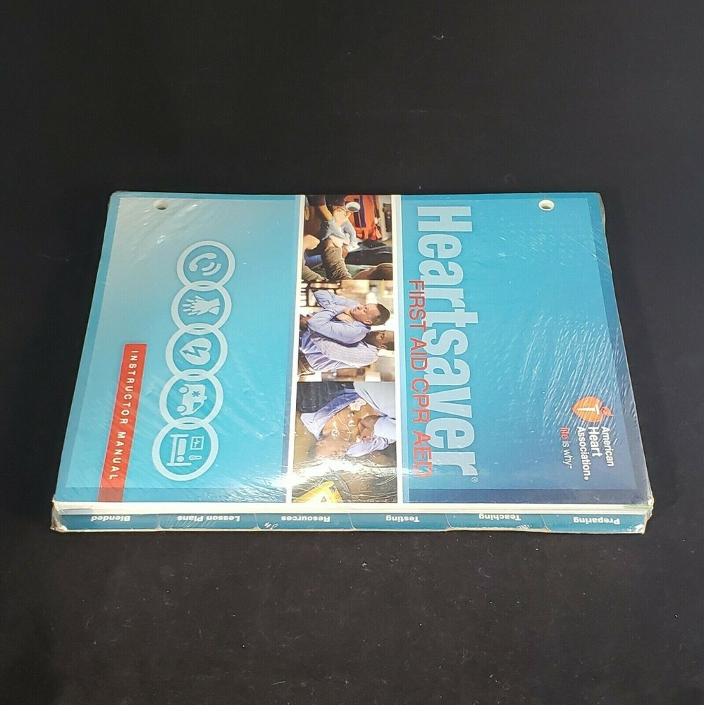 AHA 2015 Guidelines Heartsaver First Aid CPR AED Instructor Manual Disc SEALED