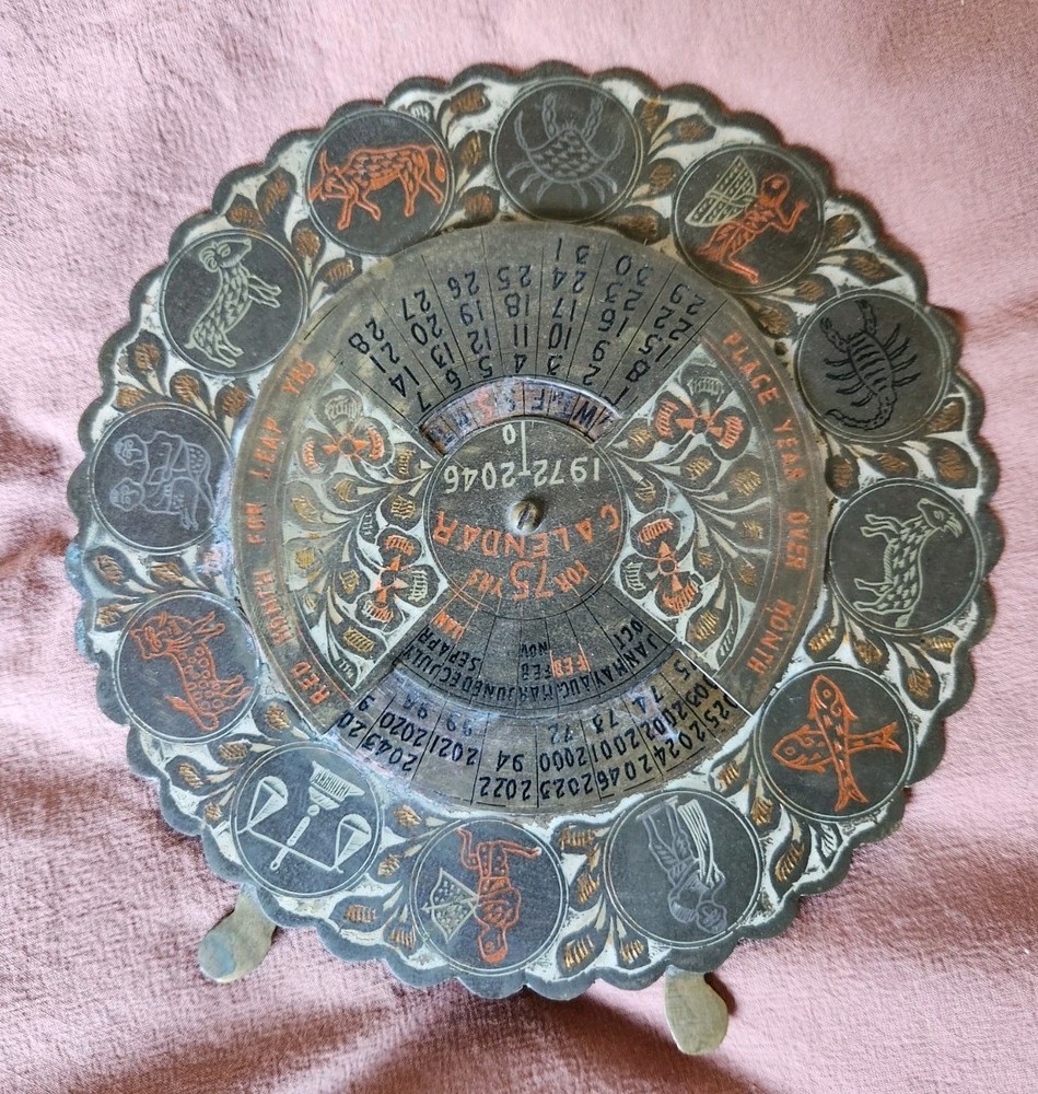 75 Year Brass Perpetual Calendar