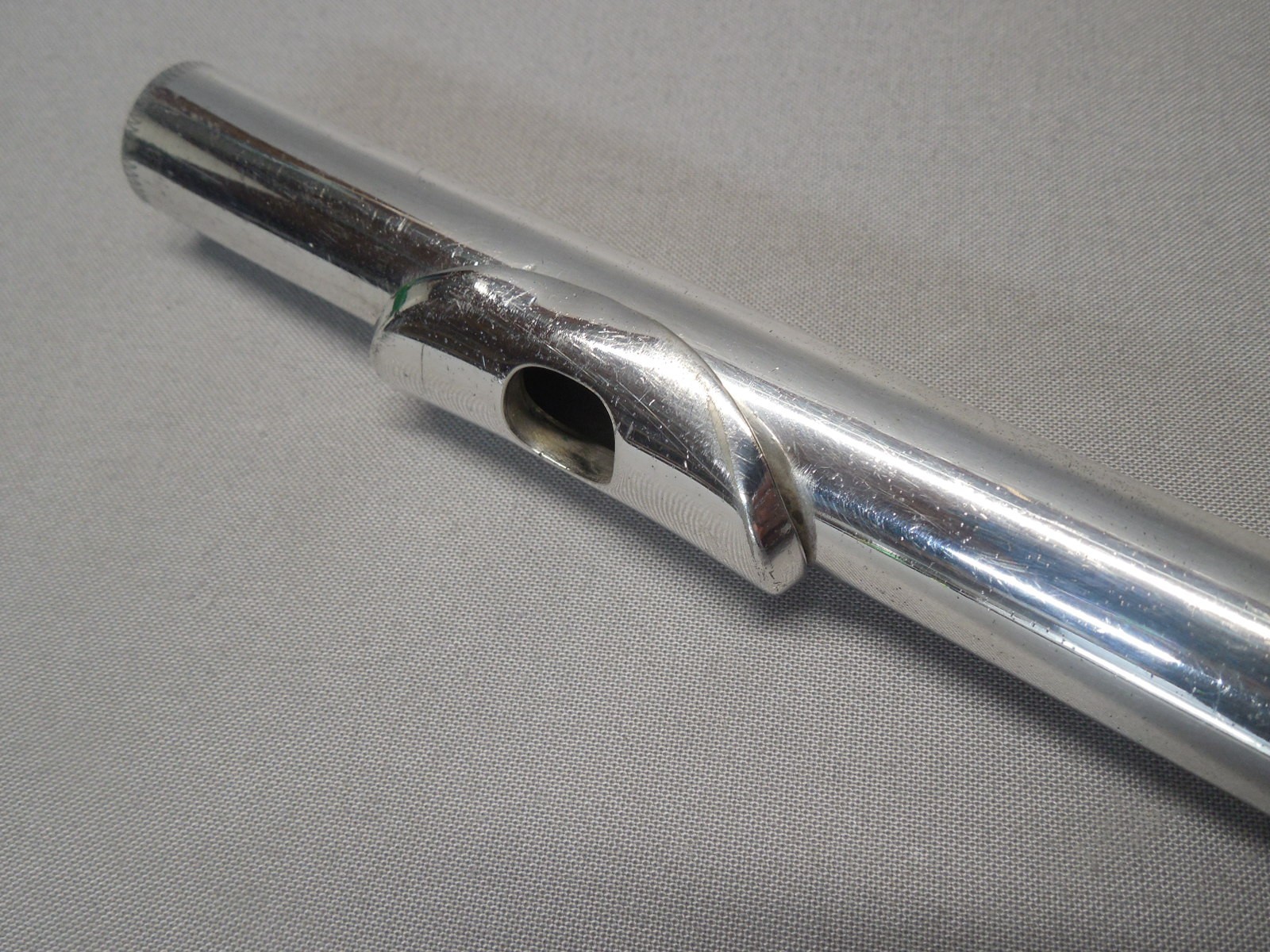 Replacement Flute Head Joint - Silver Plated - Cleaned & Polished