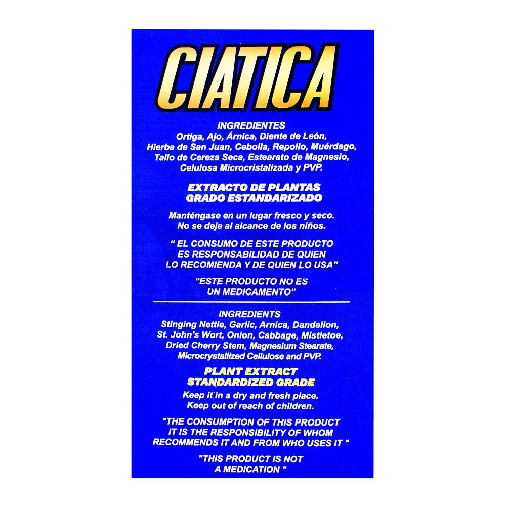 Ciatica- Sciatic Nerve Plus - 60 caps