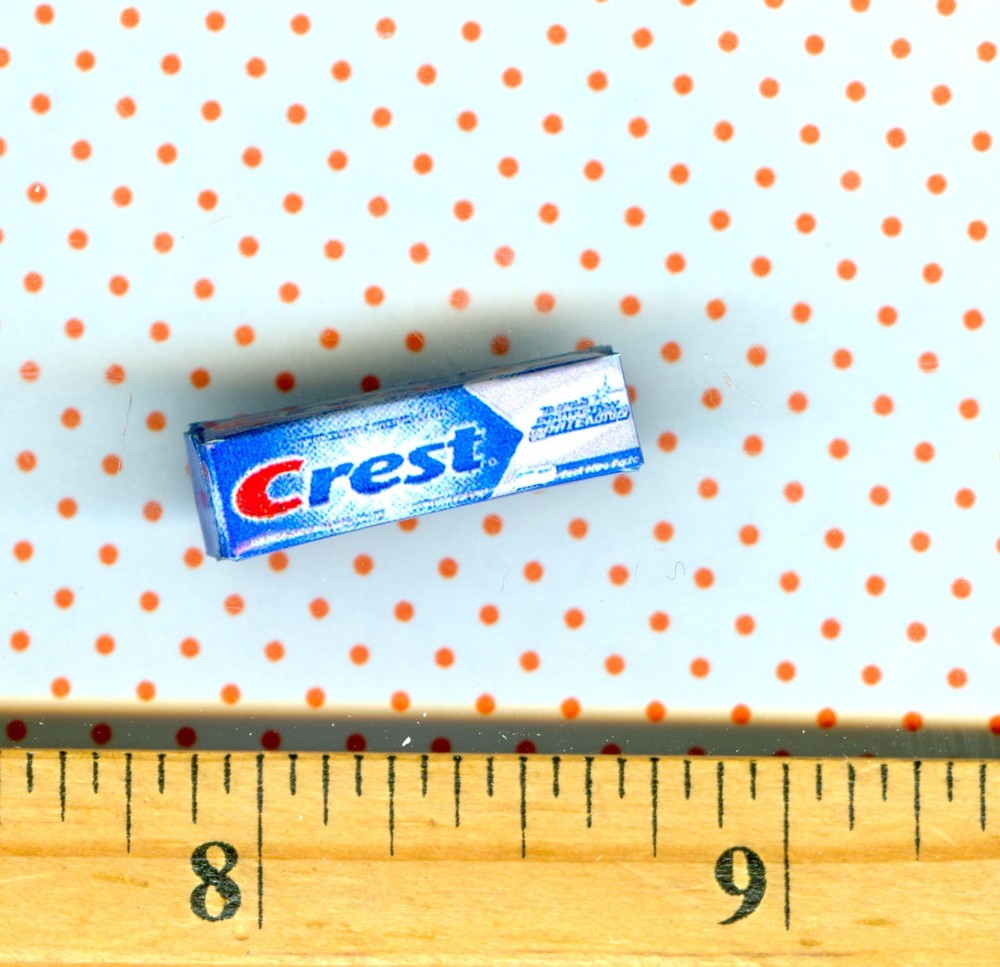Dollhouse Miniature size Toothpaste Box   # CR