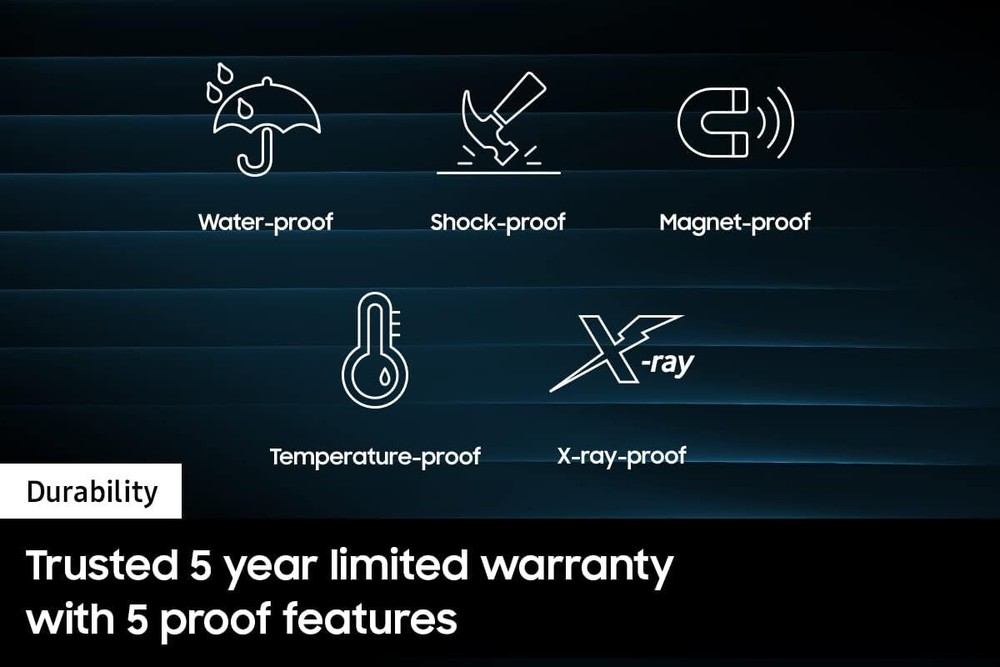 Type-C™ USB Flash Drive, 256GB, Waterproof, Blue