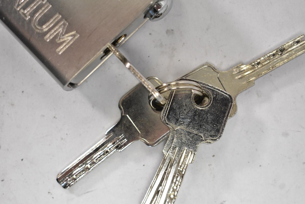 Britanium Shutter Padlock BRP84 with 5 Keys Heavy Duty Rectangular Lot of 4