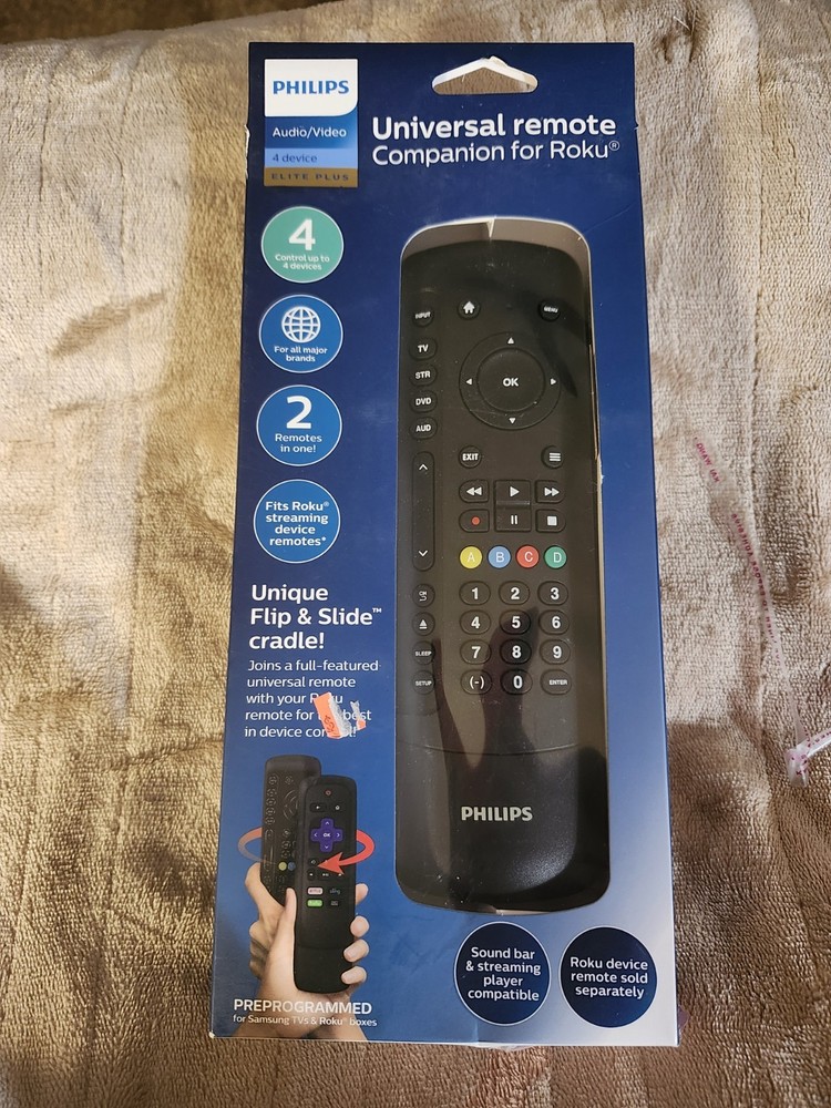 Philips Elite Plus SRP2024R/27 Four Device Universal Remote Control For Roku